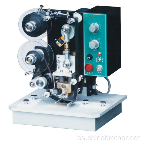 Temperatura ajustable de la máquina de impresión de cinta de colores